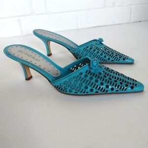 BCBGirls Turqoise mules 7.5
